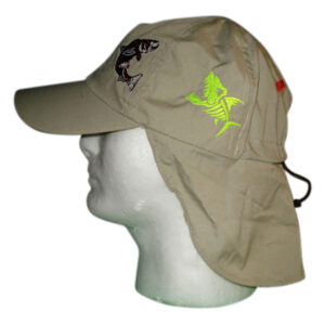 Berretto SAHARA con ricamato pesci by Fishing Passion