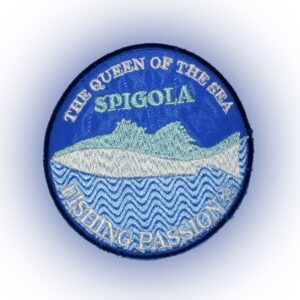 Toppa Patch ricamata Fishing Passion Trota SPIGOLA la Regina dei Mari