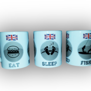 Tazza in Ceramica  by Fishing Passion MANGI DORMI PESCHI