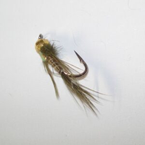 NINFA  Crown artigianale TUNG. OLIVE QUILL amo #12
